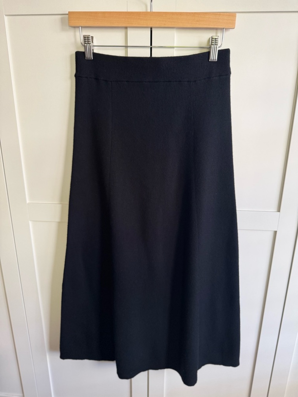 Madewell Merino Wool-Blend Maxi Skirt Size Small True Black - Picture 6 of 7